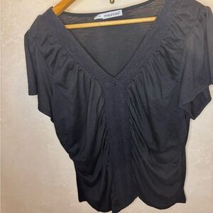 Maurices Charcoal V-Neck Blouse
